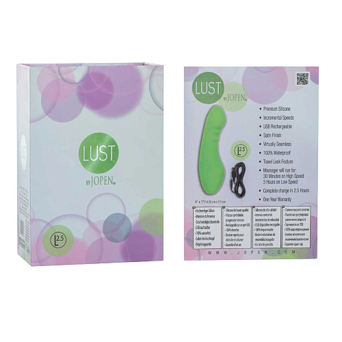 Зелёный миниатюрный вибратор Jopen L2.5 JO-4717-15-3