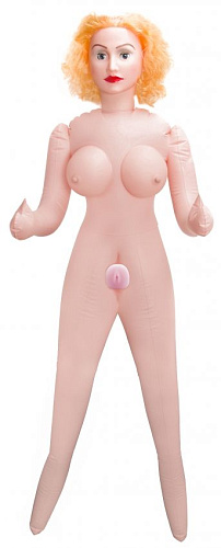 Реалистичная кукла телесного цвета с вибрацией Shots Media BV Slutty Angel SLI154