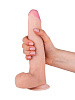 Телесный фаллоимитатор телесного цвета на подошве-присоске LOVETOY (А-Полимер) 813000 (21,7 см)