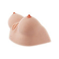Телесный полуторс в виде груди с вибровагиной KOKOS Juliana Breast M01-002-01V
