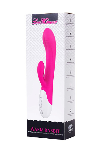 Розовый вибратор с подогревом LoveMoment LM-18621 (22 см)