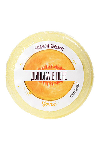 Бомбочка для ванны с ароматом сочной дыни ToyFa «Дынька в пене» 722503