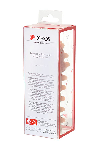 Насадка на фаллос с шипами и продолговатыми бугорками KOKOS Extreme Sleeve 0041 ES.004-S (12,7 см)