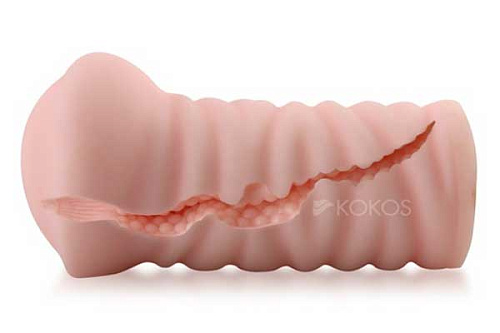 Мастурбатор-вагина телесного цвета без вибрации KOKOS Lady M03-001-02