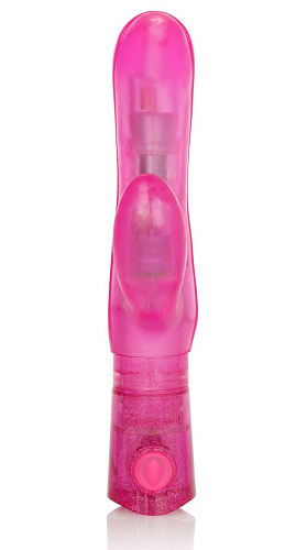 Розовый вибромассажёр California Exotic Novelties First Time Dual Exciter SE-0004-56-2