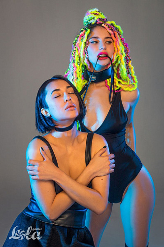 Чёрный ошейник с поводком Lola toys Circus 1085-01lola