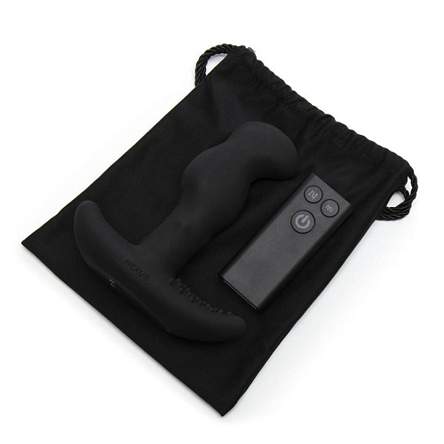 Массажёр простаты чёрного цвета с пультом ДУ Nexus Range G Stroker GS001