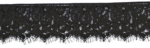 Чёрная кружевная маска Shots Media BV Mystere Lace Mask OU081BLK