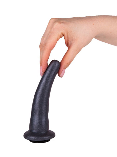 Чёрная анальная насадка LOVETOY (А-Полимер) Smooth 137304 (12,5 см)