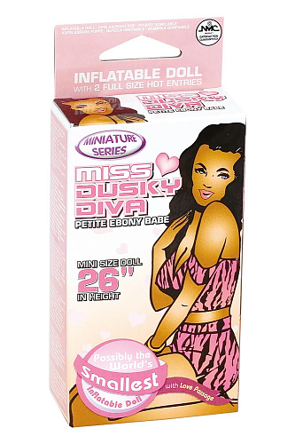 Надувная мини-кукла коричневого  цвета для фаллостимуляции NMC 120102