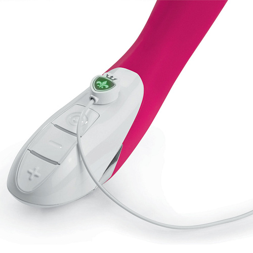 Ярко-розовый вибратор MyStim Elegant Eric 46800 (27 см)