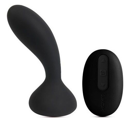 Чёрный массажёр простаты с вибрацией и пультом ДУ Svakom Julie SPM-04W-BLK