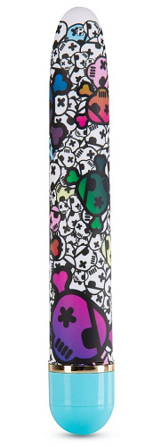 Яркий вибромассажёр с принтом Blush Novelties Play Naughty BL-14402 (17,8 см)