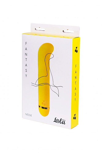 Жёлтый вибратор Lola toys Fantasy Nessie 7900-00Lola (18 см)