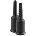 Набор чёрных анальных насадок для пальцев Pipedream PD4658-23