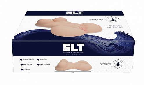 Телесный мега мастурбатор Shots Media BV Self Lubrication Missionary Masturbator SLT012FLE