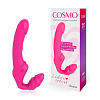 Розовый безремневой страпон с 9 режимами вибрации Bior toys CSM-23141