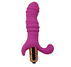 Розовый рельефный вибромассажёр для стимуляции точки G 4sexdreaM 47451 (12 см)