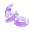 Фиолетовое вибрирующее кольцо с зайчиком Erokay EK-2103-PUR
