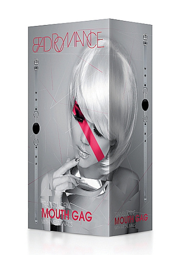 Чёрный кляп-шар на белых ремешках Shots Media BV Black and White BAD016