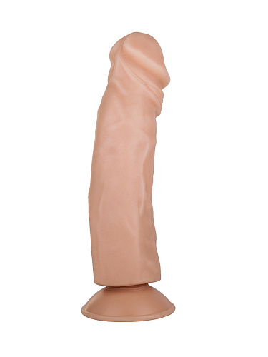 Телесный фаллоимитатор реалистичной формы на присоске Сумерки богов 101-18 BX DD (19 см)