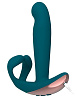 Зелёный анальный вибратор с дополнительным стимулятором ML Creation Remote Hunter ML46 (16,4 см)