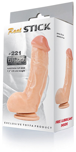 Телесный дилдо-реалистик ToyFa RealStick #221 962021 (19 см)