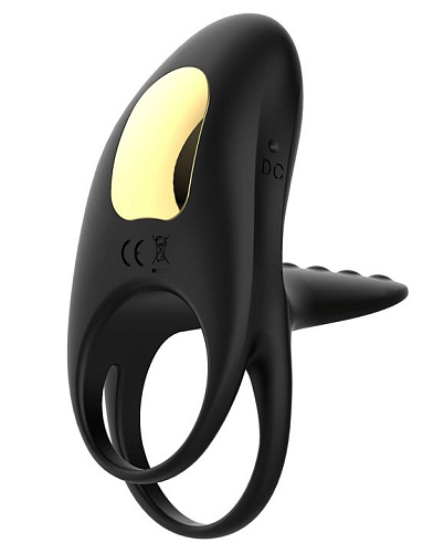 Чёрное эрекционное виброкольцо с пультом Winyi Edwin WY0567-BLA