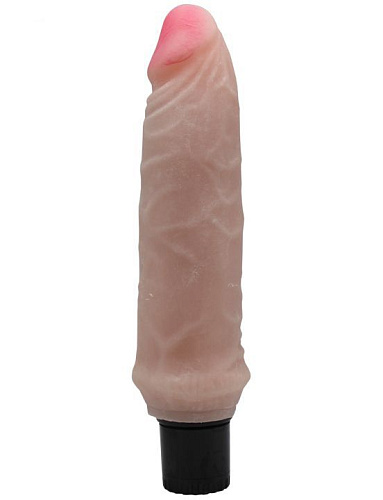Реалистичный вибратор из ультраскин телесного цвета Eroticon 30308 (20 см)