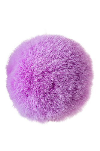 Розовая анальная втулка с сиреневым пушистым хвостиком ToyFa Sweet bunny 357016