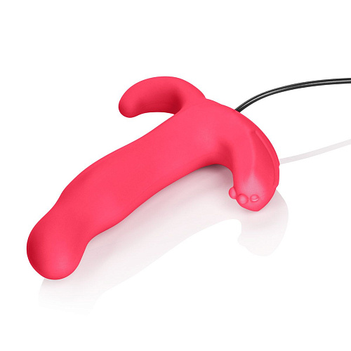 Розовая анальная пробка с вибрацией California Exotic Novelties Triple Teaser SE-1170-05-2 (13,25 см)