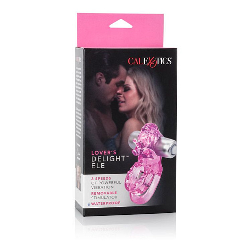 Розовое эрекционное колечко-слоник California Exotic Novelties Lover SE-1808-10-3