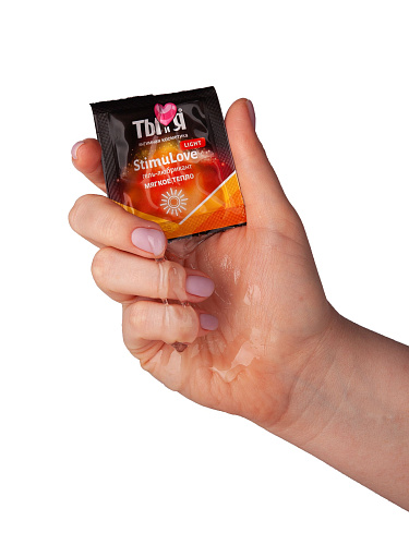 Разогревающий гель-лубрикант Stimulove Light в одноразовой упаковке - 4 гр. Биоритм LB-70017t