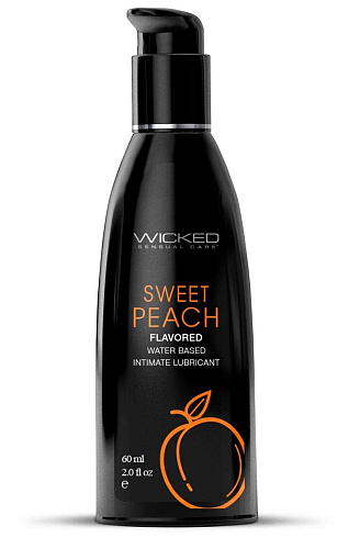Лубрикант с ароматом «Cпелого персика» Wicked AQUA Sweet Peach 90382 (60 мл)