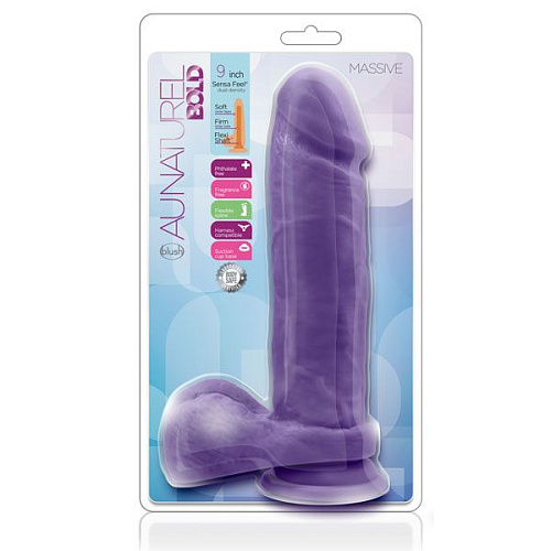 Фиолетовый фаллоимитатор Blush Novelties Bold Massive 9 Inch Dildo BL-46471 (24,1 см)