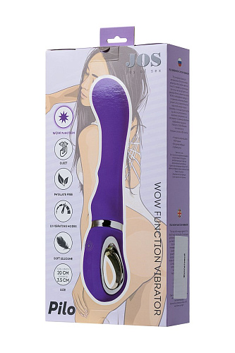 Фиолетовый вибратор с wow-режимом JOS PILO 783027 (20 см)