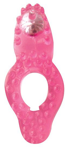 Розовое эрекционное кольцо Bior toys Super Stretchy Cockring MD-33006