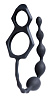 Чёрное эрекционные кольца с анальной цепочкой VeDO Scorpio 05357450000