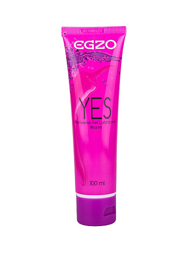 Согревающий лубрикант на водной основе EGZO Yes EG-LB-YES100