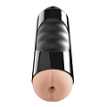 Чёрно-телесный мастурбатор-анус с вибрацией Pipedream Mega Grip Anal Stroker  RD506