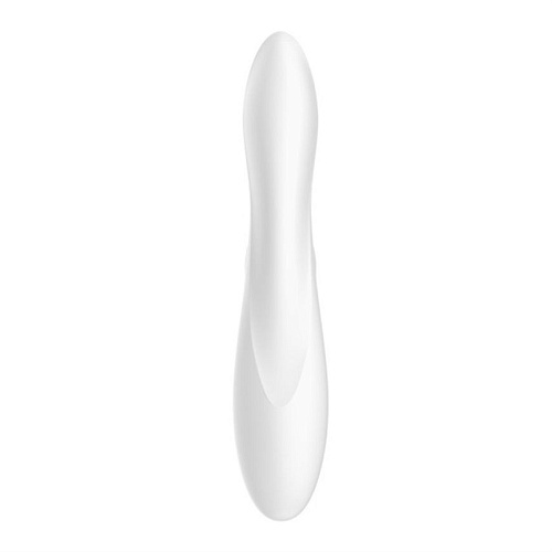 Белый вибромассажёр с вакуумно-волновой клиторальной стимуляцией Satisfyer Pro G-Spot Rabbit J2018-17 (22 см)