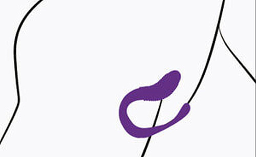 Фиолетовый вибростимулятор для пар с пультом ДУ Adrien Lastic Adrien Lastic Mini Romeo 10943