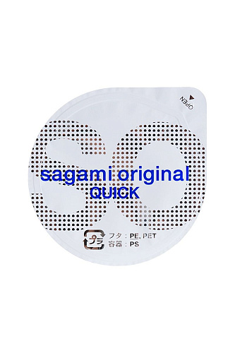 Ультратонкие, прозрачные презервативы Sagami Original 0.02 Quick №6 (6 шт)