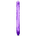Фиолетовый двусторонний фаллоимитатор Blush Novelties 18 inch Double Dildo BL-36791 (45 см)