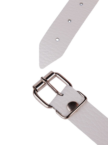 Кляп-шар на белых кожаных ремешках Sitabella 3091-3