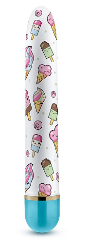 Яркий вибромассажёр с принтом Blush Novelties Sweet Cream BL-14102 (17,8 см)