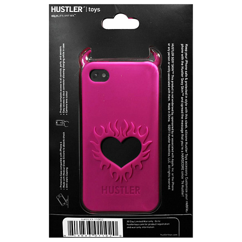 Розовый чехол из силикона для iPhone 4, 4S Hustler H45533-11002