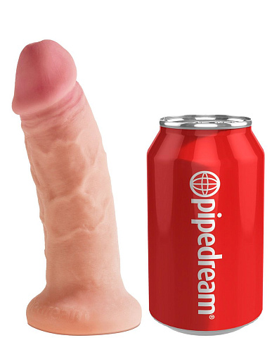 Телесный фаллоимитатор на присоске Pipedream Dual Density Cock PD5701-21 (16 см)