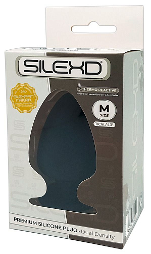 Чёрная анальная втулка Adrien Lastic Premium Silicone Plug M 30290 (11 см)