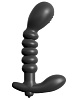 Анальный вибромассажер чёрного цвета Pipedream Ribbed Prostate Vibe PD4685-23 (15,2 см)